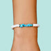 Pura Vida : Puka Shell and Turquoise ChipStretch Bracelet - Pura Vida : Puka Shell and Turquoise ChipStretch Bracelet