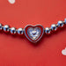 Pura Vida : Stone and Enamel Heart Stretch Bracelet - Pura Vida : Stone and Enamel Heart Stretch Bracelet