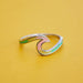 Pura Vida : Tie - Dye Wave Ring - Silver - Pura Vida : Tie - Dye Wave Ring - Silver