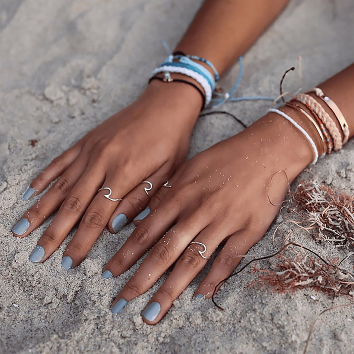 Pura Vida : Wave Ring - Silver - Pura Vida : Wave Ring - Silver