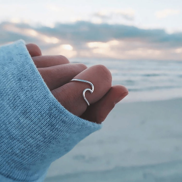 Pura Vida : Wave Ring - Silver - Pura Vida : Wave Ring - Silver