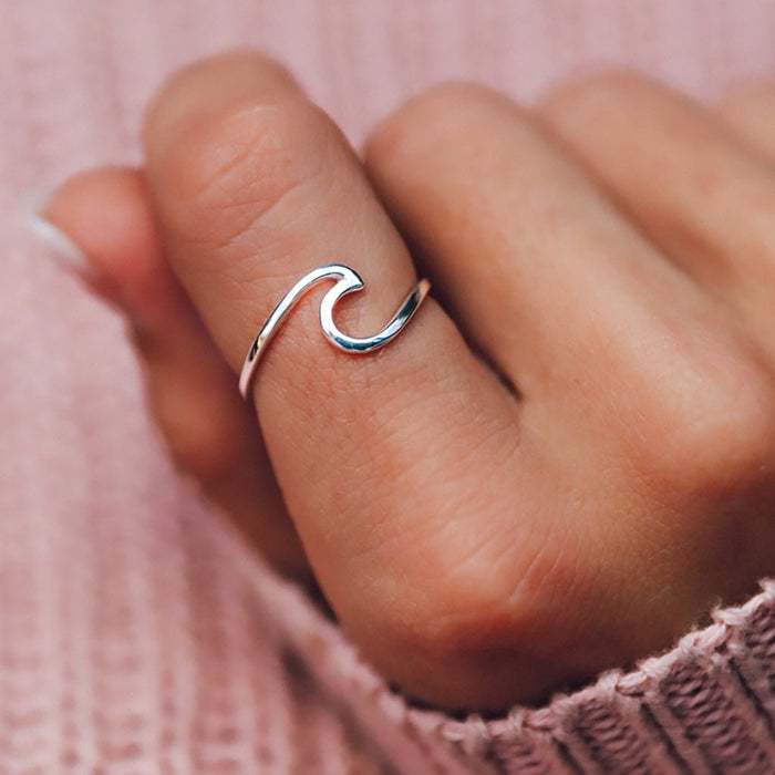 Pura Vida : Wave Ring - Silver - Pura Vida : Wave Ring - Silver