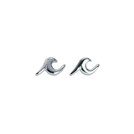 Pura Vida : Wave Stud Earring - Silver - Pura Vida : Wave Stud Earring - Silver