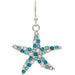 Rain : Silver Blue Sparkle Starfish Earring - Rain : Silver Blue Sparkle Starfish Earring