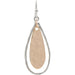 Rain : Two Tone Hammered Double Teardrop Earring - Rain : Two Tone Hammered Double Teardrop Earring