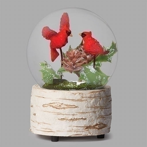 Roman : Musical Two Cardinals On Branch Snow Globe - Roman : Musical Two Cardinals On Branch Snow Globe