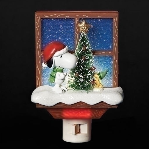 Roman : Peanuts - Snoopy Window - Glitter Night Light - Roman : Peanuts - Snoopy Window - Glitter Night Light