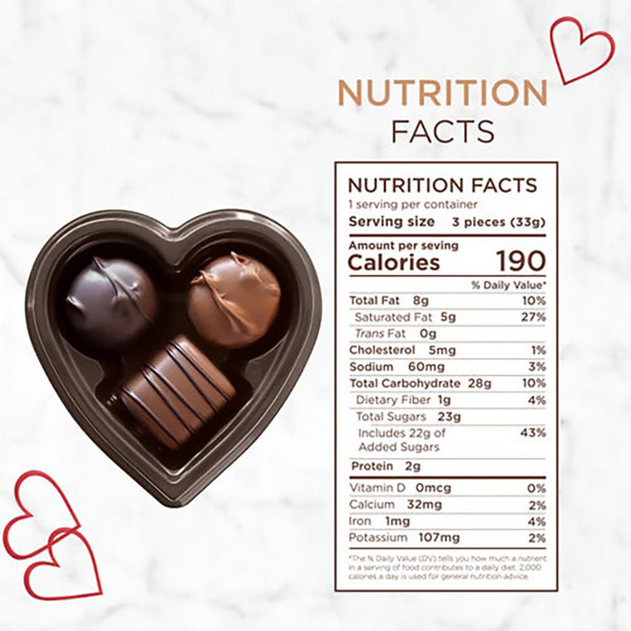 Russell Stover : Assorted Chocolates Conversation Text Heart box, 1.5 oz. - Russell Stover : Assorted Chocolates Conversation Text Heart box, 1.5 oz.