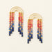 Scout Curated Wears : Chromacolor Miyuki Rainbow Fringe Earring - Multi/Gold - Scout Curated Wears : Chromacolor Miyuki Rainbow Fringe Earring - Multi/Gold