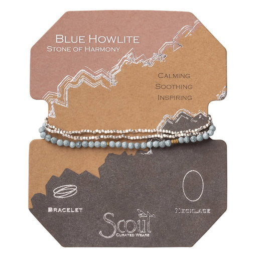 Scout Curated Wears : Delicate Stone Blue Howlite - Stone of Harmony - Scout Curated Wears : Delicate Stone Blue Howlite - Stone of Harmony