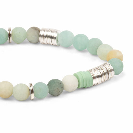 Scout Curated Wears : Intermix Stone Stacking Bracelet Amazonite Stone of Courage - Scout Curated Wears : Intermix Stone Stacking Bracelet Amazonite Stone of Courage