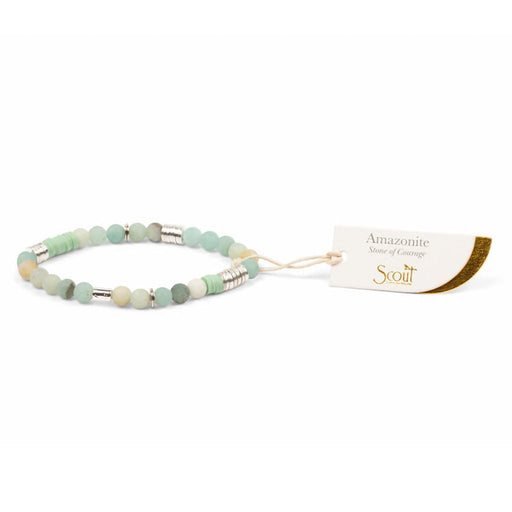 Scout Curated Wears : Intermix Stone Stacking Bracelet Amazonite Stone of Courage - Scout Curated Wears : Intermix Stone Stacking Bracelet Amazonite Stone of Courage