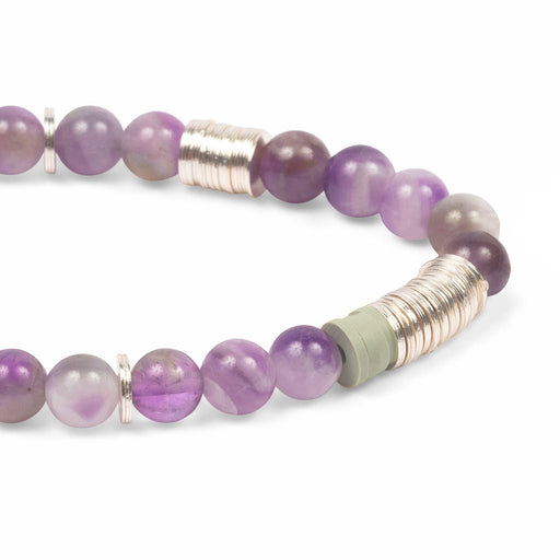 Scout Curated Wears : Intermix Stone Stacking Bracelet Amethyst Stone of Protection - Scout Curated Wears : Intermix Stone Stacking Bracelet Amethyst Stone of Protection