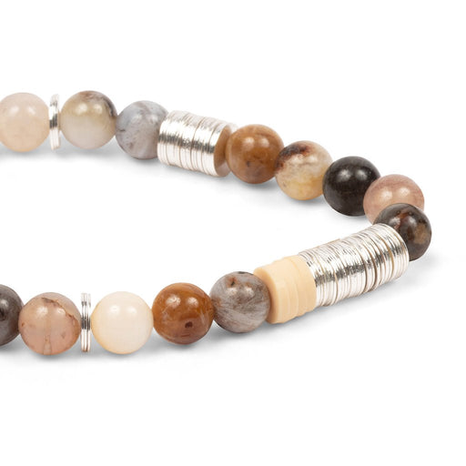 Scout Curated Wears : Intermix Stone Stacking Bracelet -Mexican Onyx Stone of Confidence - Scout Curated Wears : Intermix Stone Stacking Bracelet -Mexican Onyx Stone of Confidence
