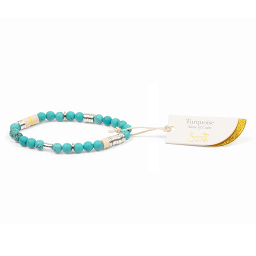 Scout Curated Wears : Intermix Stone Stacking Bracelet - Turquoise Stone of Calm - Scout Curated Wears : Intermix Stone Stacking Bracelet - Turquoise Stone of Calm
