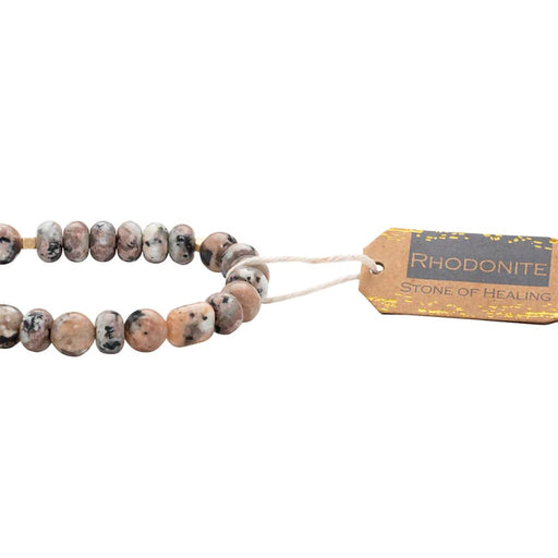 Scout Curated Wears : Stone Stack Bracelet Rhodonite - Stone of Healing - Scout Curated Wears : Stone Stack Bracelet Rhodonite - Stone of Healing