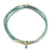 Scout Curated Wears : Tonal Chromacolor Miyuki Bracelet Trio - Turquoise/Gold - Scout Curated Wears : Tonal Chromacolor Miyuki Bracelet Trio - Turquoise/Gold