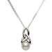 Shanore : Celtic Silver Pearl Necklace - Shanore : Celtic Silver Pearl Necklace