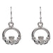 Shanore : Silver Claddagh Drop Earrings - Shanore : Silver Claddagh Drop Earrings