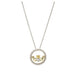 Shanore : Sterlin Silver CZ Claddagh Necklace with Gold Plate - Shanore : Sterlin Silver CZ Claddagh Necklace with Gold Plate