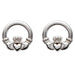 Shanore : Sterling Silver Claddagh Stud Earrings - Shanore : Sterling Silver Claddagh Stud Earrings