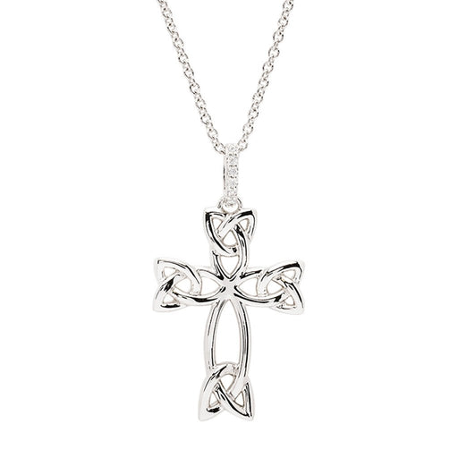 Shanore : Sterling Silver CZ Celtic Cross - Shanore : Sterling Silver CZ Celtic Cross