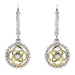 Shanore : Sterling Silver CZ Celtic Drop Earrings - Shanore : Sterling Silver CZ Celtic Drop Earrings