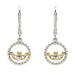 Shanore : Sterling Silver CZ Claddagh Drop Earrings - Shanore : Sterling Silver CZ Claddagh Drop Earrings