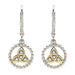 Shanore : Sterling Silver CZ Trinity Drop Earrings - Shanore : Sterling Silver CZ Trinity Drop Earrings