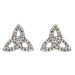 Shanore : Trinity Knot Stud Earrings Adorned With Crystals - Shanore : Trinity Knot Stud Earrings Adorned With Crystals