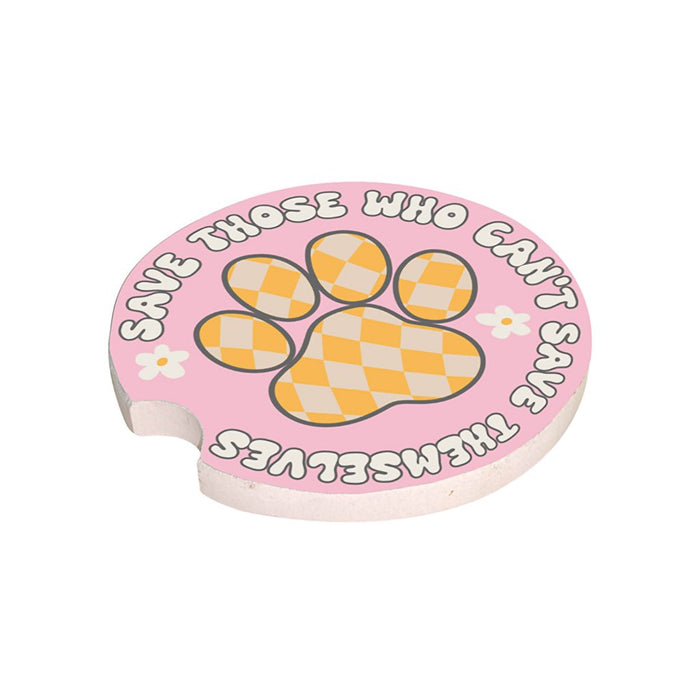 Simply Southern : Car Coaster - Paw - Simply Southern : Car Coaster - Paw