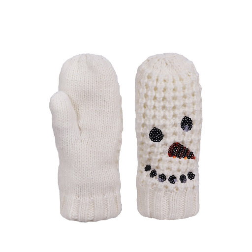 Snowman Sequin Mittens - Snowman Sequin Mittens