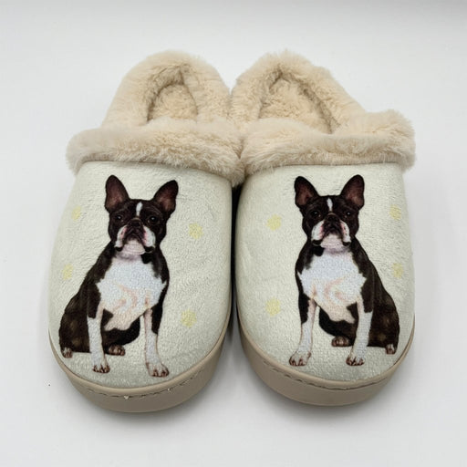 Snuggs : Boston Terrier Slippers - Snuggs : Boston Terrier Slippers