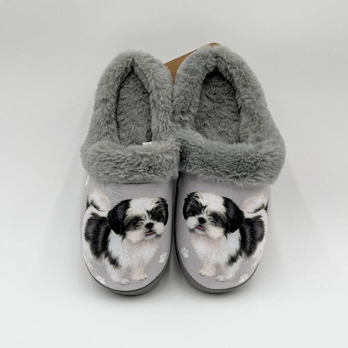 Snuggs : Shih Tzu Black - Slippers - Snuggs : Shih Tzu Black - Slippers