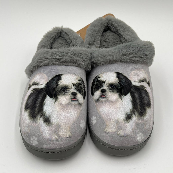 Snuggs : Shih Tzu Black - Slippers - Snuggs : Shih Tzu Black - Slippers