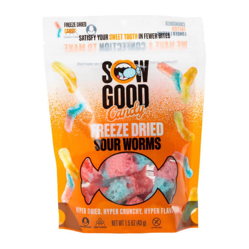 Sow Good Candy Freeze Dried : Sour Worms - 1.5oz - Sow Good Candy Freeze Dried : Sour Worms - 1.5oz