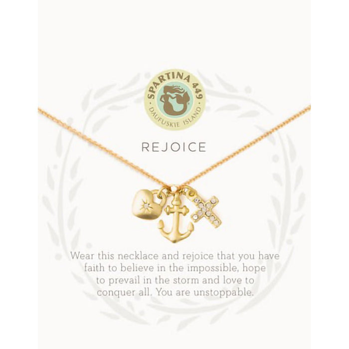 Spartina 449 : Sea La Vie Rejoice Necklace - Gold - Spartina 449 : Sea La Vie Rejoice Necklace - Gold