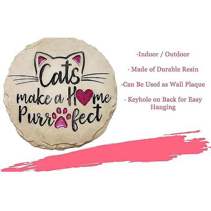 Spoontiques: "Cats Make a Home Purrfect" Stepping Stone - Spoontiques: "Cats Make a Home Purrfect" Stepping Stone