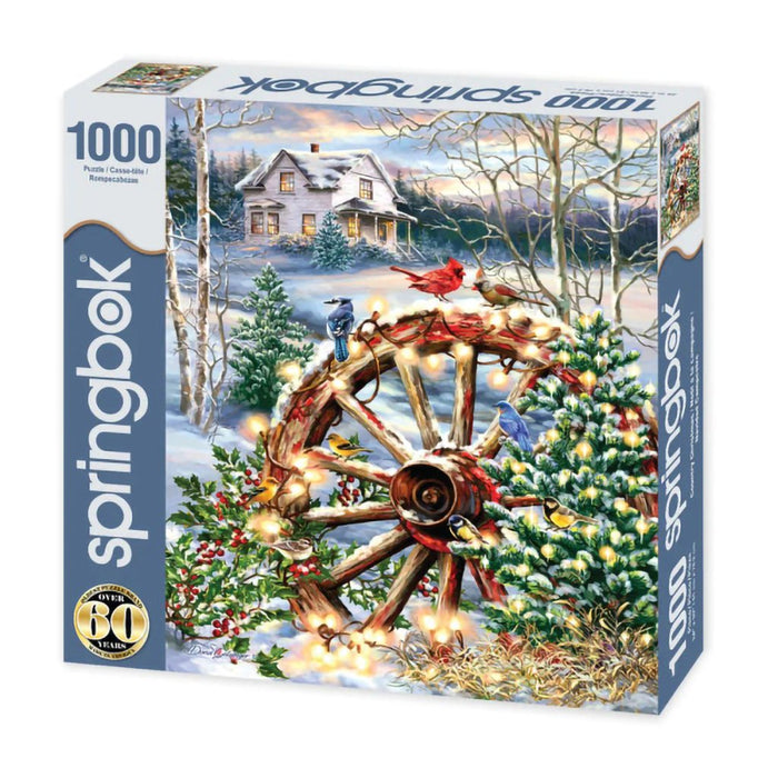 Springbok : A Country Christmas - 1000 Piece Jigsaw Puzzle - Springbok : A Country Christmas - 1000 Piece Jigsaw Puzzle