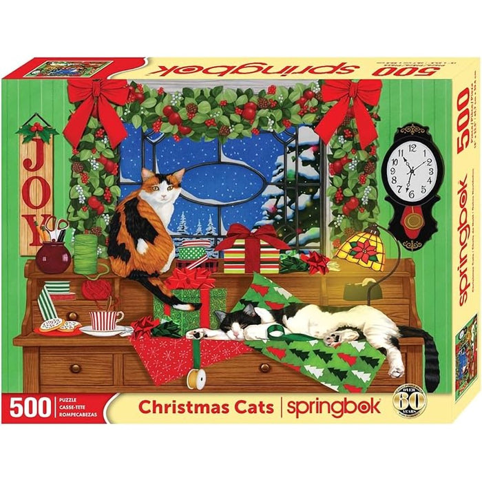 Springbok : Christmas Cats - 500 Piece Jigsaw Puzzle - Springbok : Christmas Cats - 500 Piece Jigsaw Puzzle