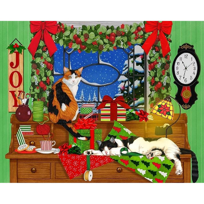 Springbok : Christmas Cats - 500 Piece Jigsaw Puzzle - Springbok : Christmas Cats - 500 Piece Jigsaw Puzzle