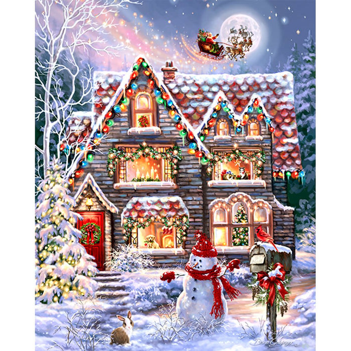 Springbok : Christmas Eve Cottage - 1000 Piece Jigsaw Puzzle - Springbok : Christmas Eve Cottage - 1000 Piece Jigsaw Puzzle