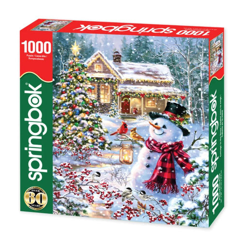 Springbok : Cottage in the Snow - 1000 Piece Jigsaw Puzzle - Springbok : Cottage in the Snow - 1000 Piece Jigsaw Puzzle