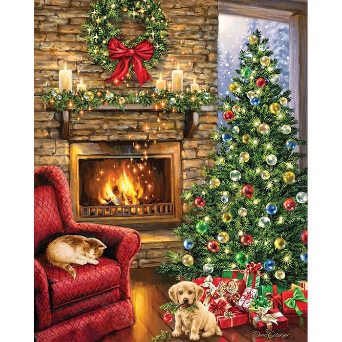 Springbok : Fireside Christmas - 1000 Piece Jigsaw Puzzle - Springbok : Fireside Christmas - 1000 Piece Jigsaw Puzzle