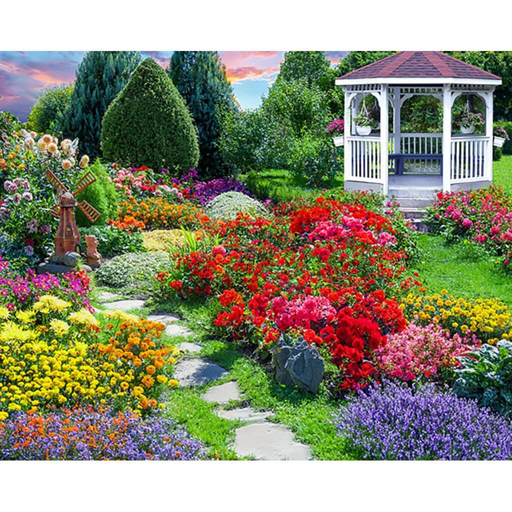 Springbok : Flower Garden 500 Piece Jigsaw Puzzle - Annies