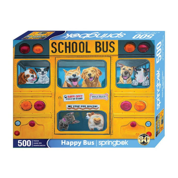 Springbok : Happy Bus 500 Piece Jigsaw Puzzle - Springbok : Happy Bus 500 Piece Jigsaw Puzzle