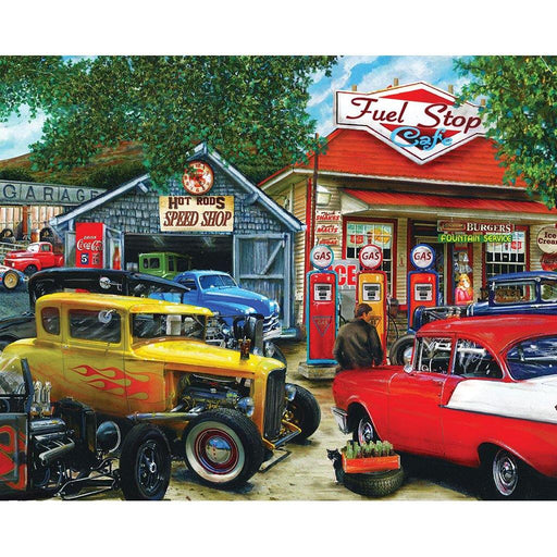 Springbok : Hot Rod Cafe 1000 Piece Jigsaw Puzzle - Springbok : Hot Rod Cafe 1000 Piece Jigsaw Puzzle - Annies Hallmark and Gretchens Hallmark, Sister Stores