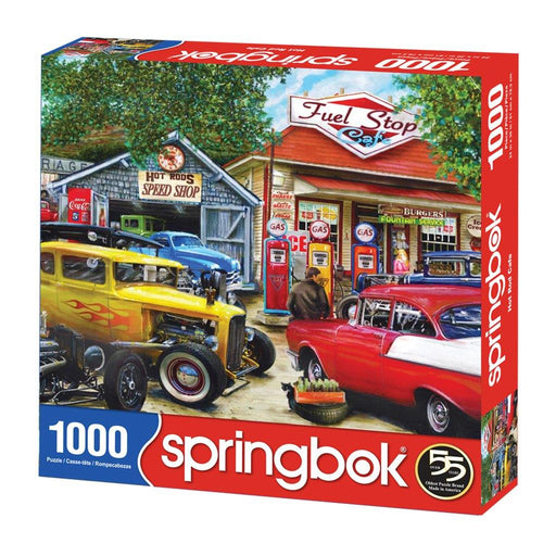 Springbok : Hot Rod Cafe 1000 Piece Jigsaw Puzzle - Springbok : Hot Rod Cafe 1000 Piece Jigsaw Puzzle - Annies Hallmark and Gretchens Hallmark, Sister Stores