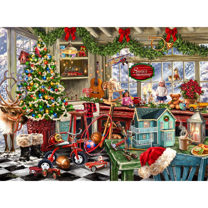 Springbok : Santa's Workshop - 1000 Piece Jigsaw Puzzle - Springbok : Santa's Workshop - 1000 Piece Jigsaw Puzzle