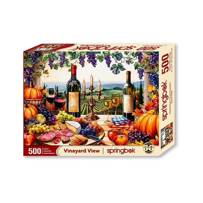 Springbok : Vineyard View 500 Piece Jigsaw Puzzle - Springbok : Vineyard View 500 Piece Jigsaw Puzzle